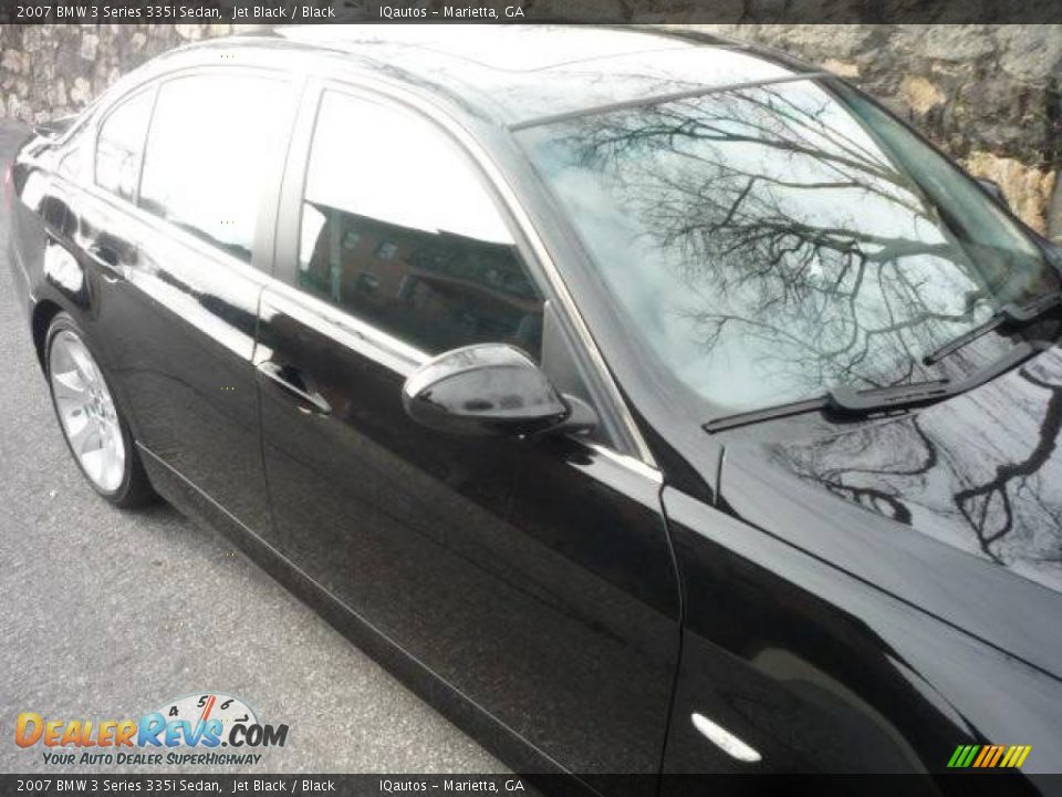 2007 BMW 3 Series 335i Sedan Jet Black / Black Photo #12