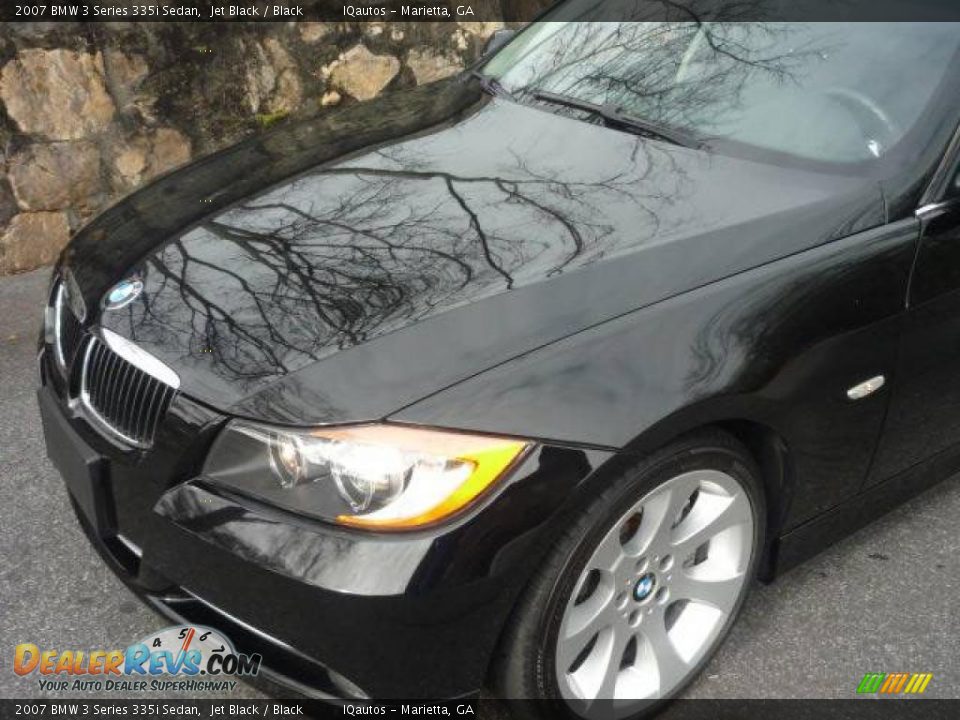 2007 BMW 3 Series 335i Sedan Jet Black / Black Photo #14