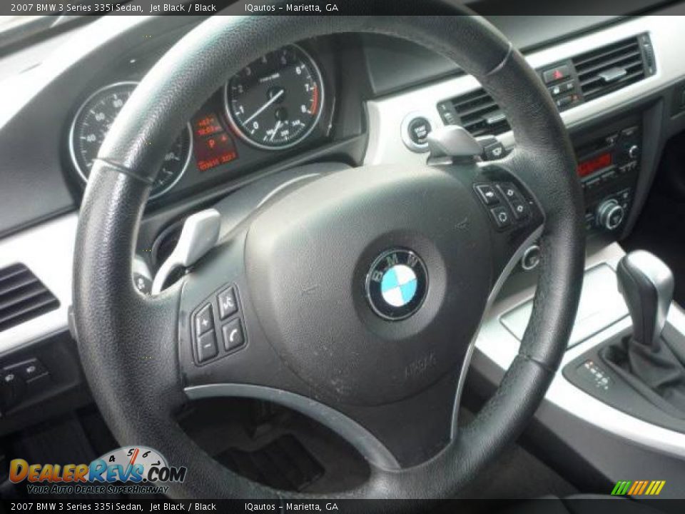 2007 BMW 3 Series 335i Sedan Jet Black / Black Photo #15