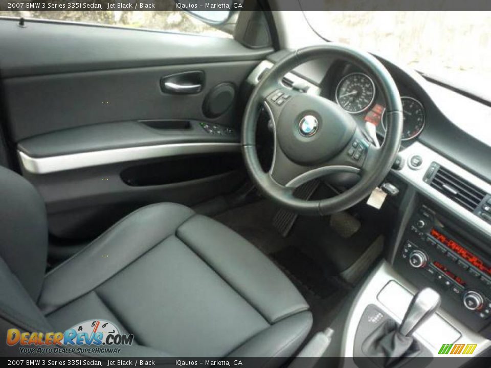 2007 BMW 3 Series 335i Sedan Jet Black / Black Photo #16