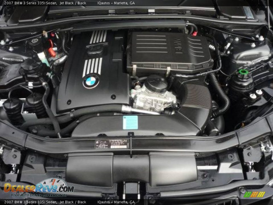 2007 BMW 3 Series 335i Sedan Jet Black / Black Photo #23