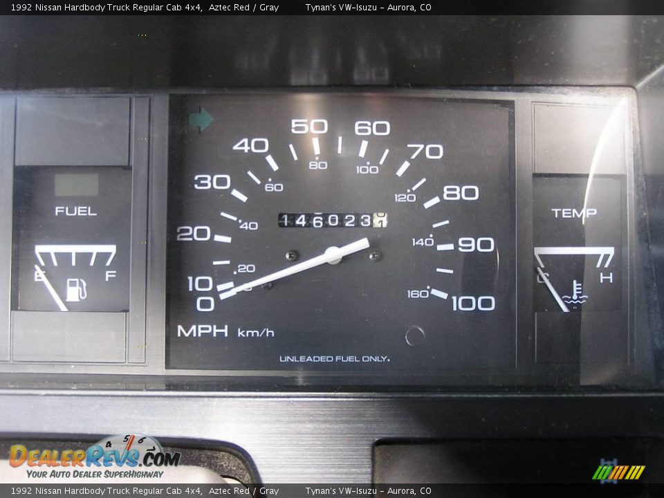 1992 Nissan Hardbody Truck Regular Cab 4x4 Aztec Red / Gray Photo #18