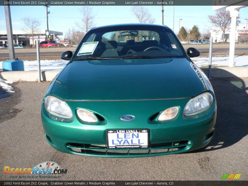 2002 Ford Escort ZX2 Coupe Grabber Green Metallic / Medium Graphite Photo #2