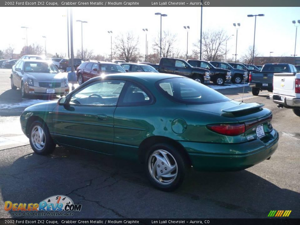 2002 Ford Escort ZX2 Coupe Grabber Green Metallic / Medium Graphite Photo #4