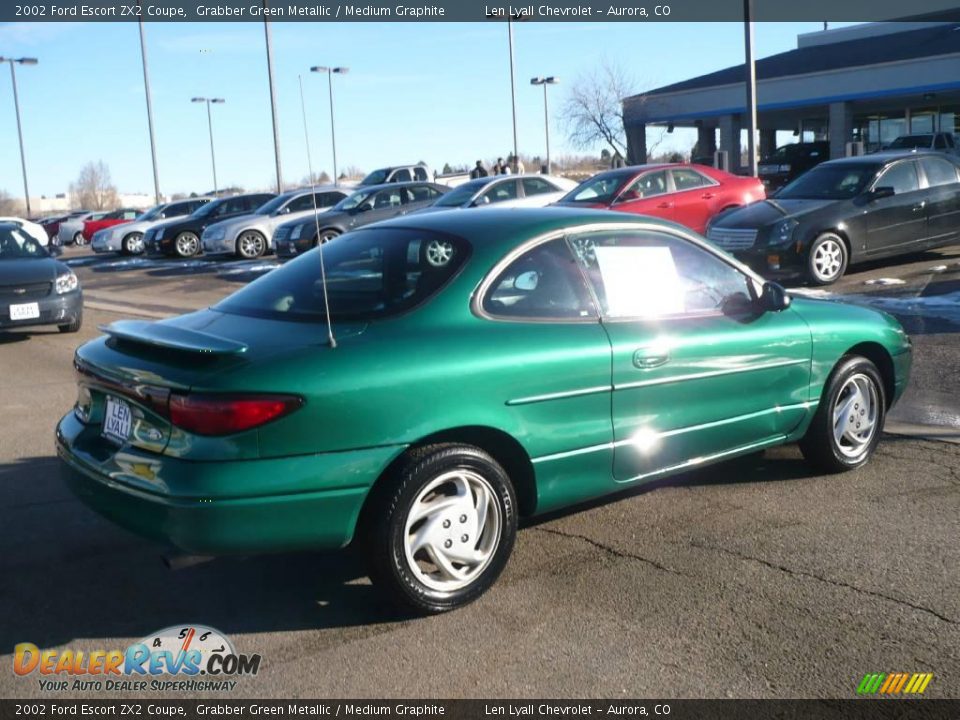2002 Ford Escort ZX2 Coupe Grabber Green Metallic / Medium Graphite Photo #6