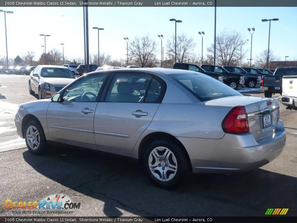 2008 Chevrolet Malibu Classic LS Sedan Silverstone Metallic / Titanium Gray Photo #4