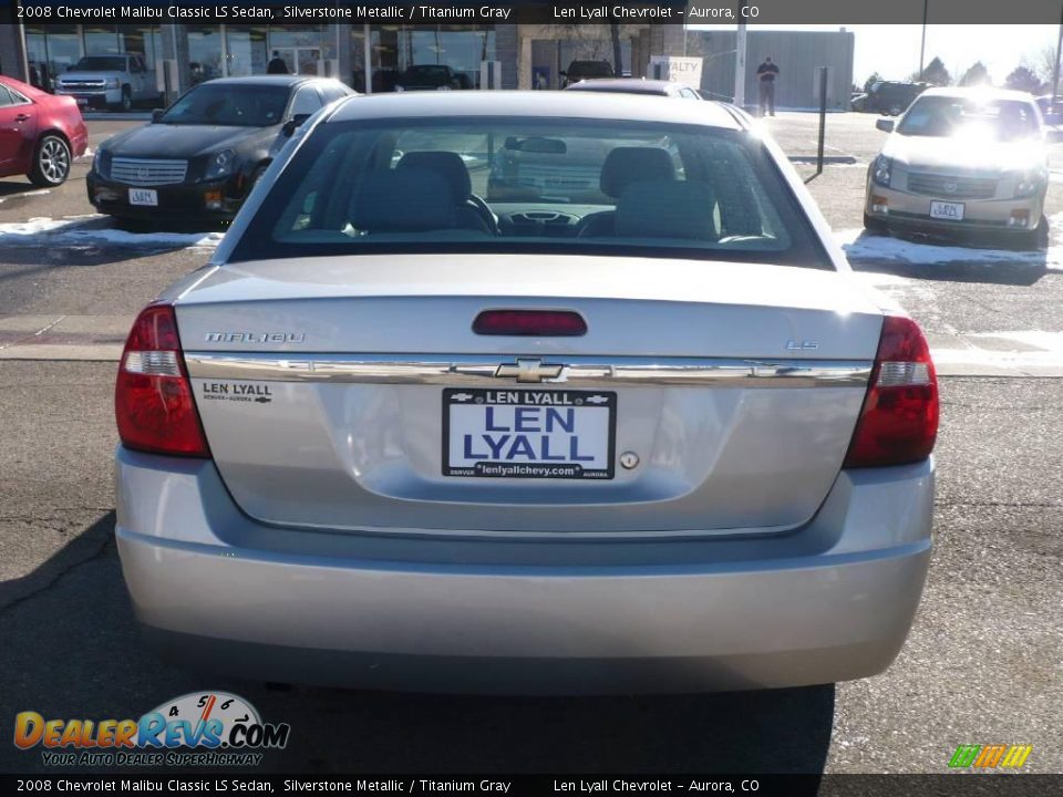 2008 Chevrolet Malibu Classic LS Sedan Silverstone Metallic / Titanium Gray Photo #5