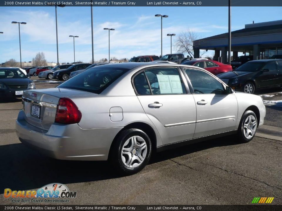 2008 Chevrolet Malibu Classic LS Sedan Silverstone Metallic / Titanium Gray Photo #6