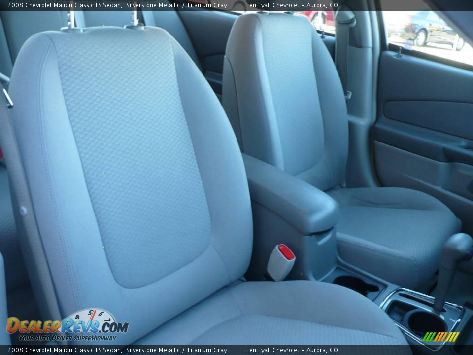 2008 Chevrolet Malibu Classic LS Sedan Silverstone Metallic / Titanium Gray Photo #14