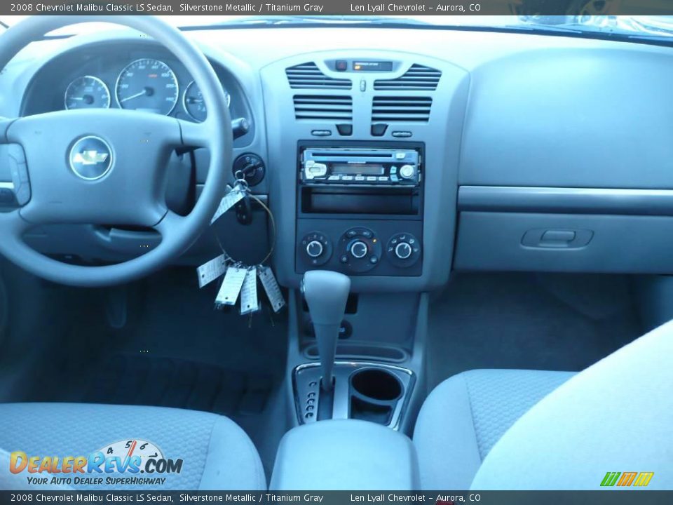 2008 Chevrolet Malibu Classic LS Sedan Silverstone Metallic / Titanium Gray Photo #16