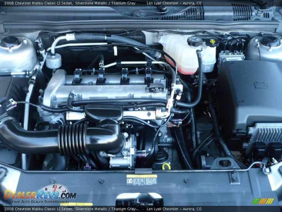 2008 Chevrolet Malibu Classic LS Sedan Silverstone Metallic / Titanium Gray Photo #19