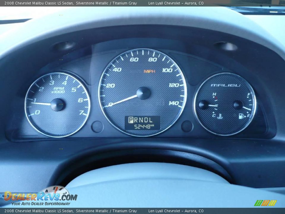 2008 Chevrolet Malibu Classic LS Sedan Silverstone Metallic / Titanium Gray Photo #24