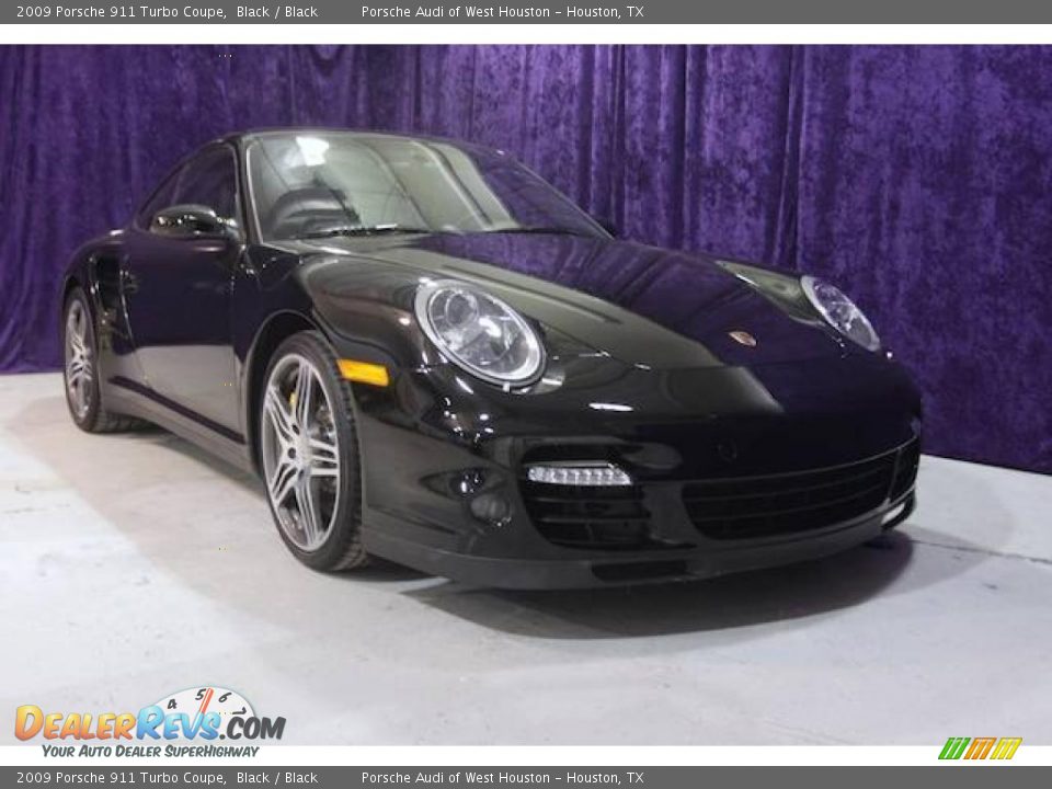 2009 Porsche 911 Turbo Coupe Black / Black Photo #1