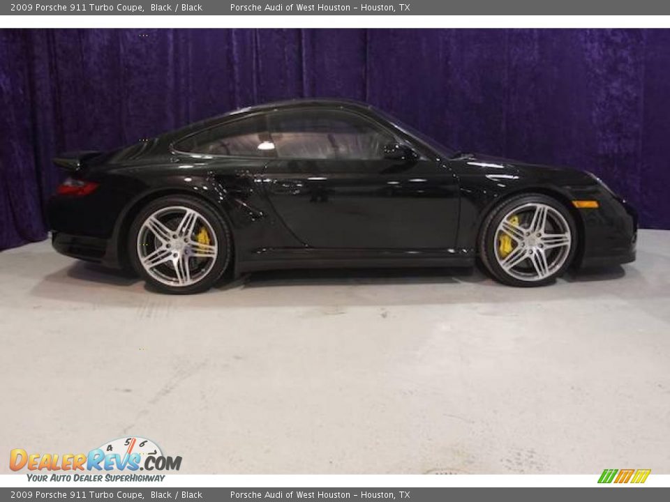 2009 Porsche 911 Turbo Coupe Black / Black Photo #2