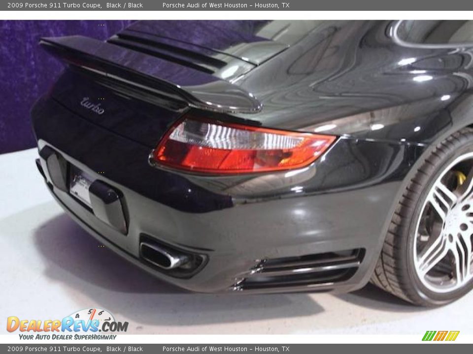 2009 Porsche 911 Turbo Coupe Black / Black Photo #3