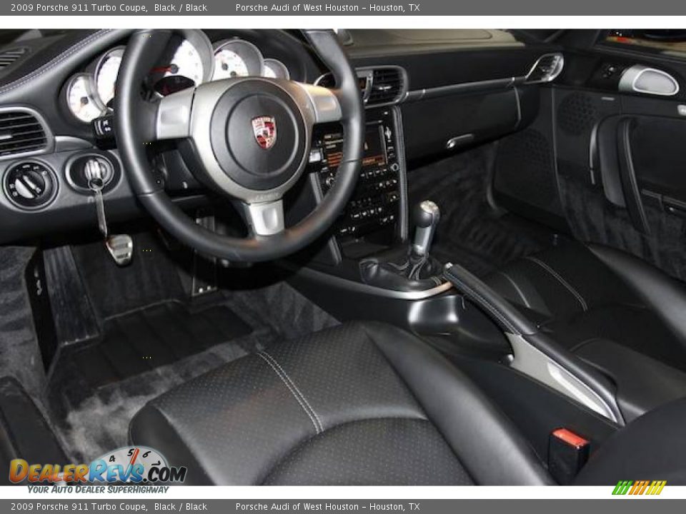 2009 Porsche 911 Turbo Coupe Black / Black Photo #5
