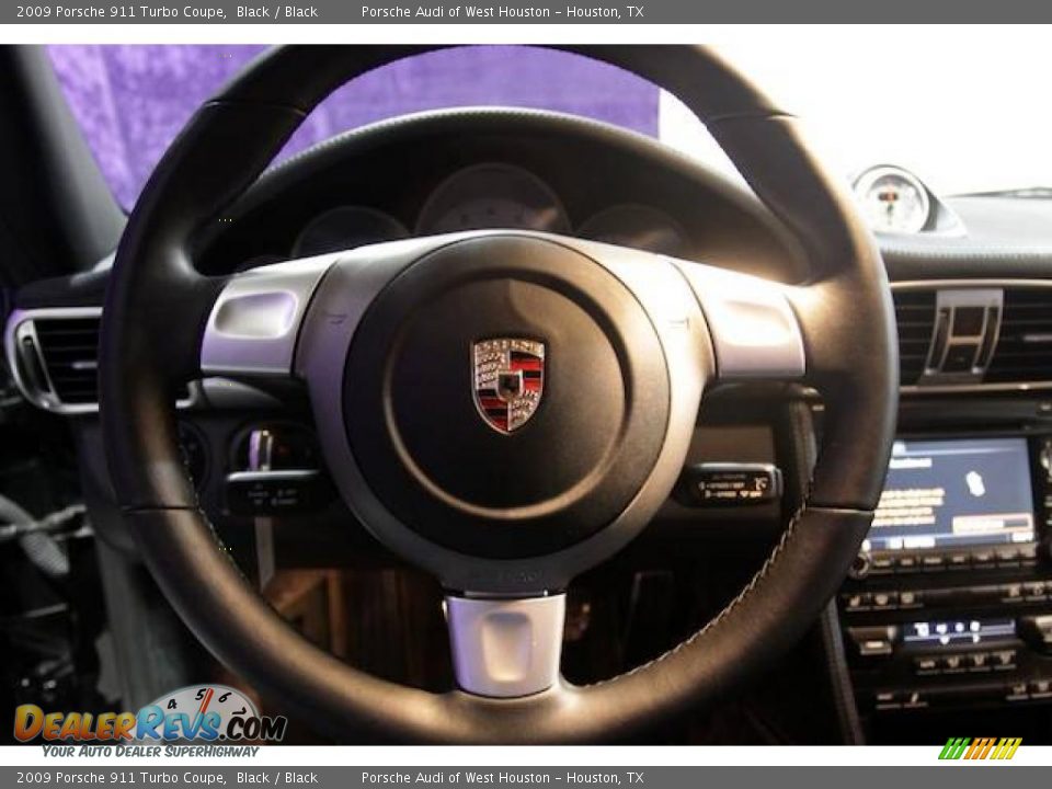 2009 Porsche 911 Turbo Coupe Black / Black Photo #14