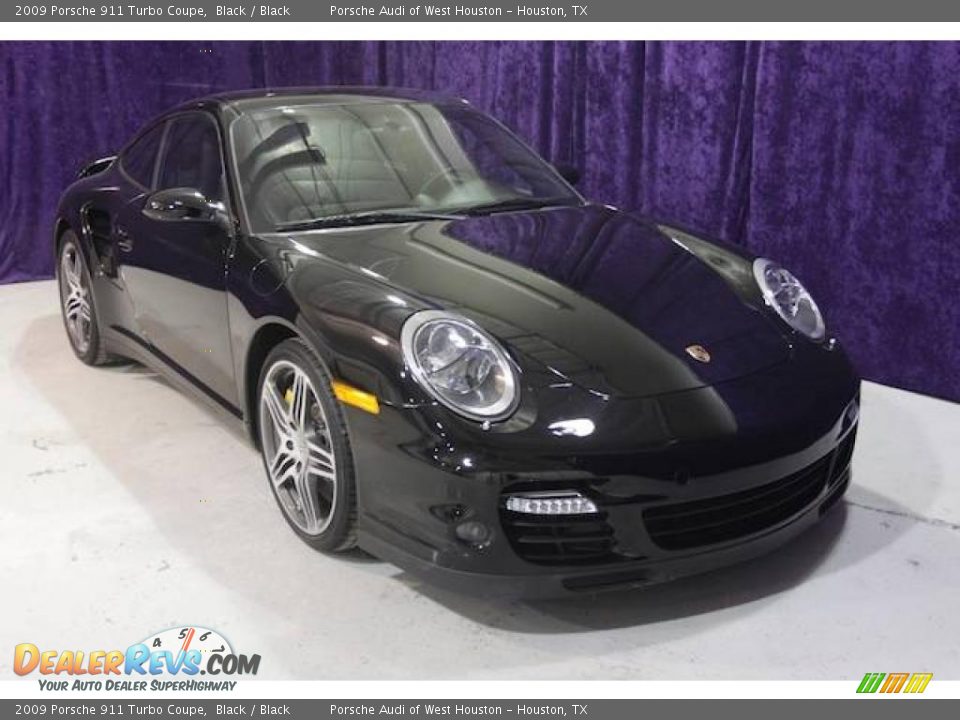 2009 Porsche 911 Turbo Coupe Black / Black Photo #19
