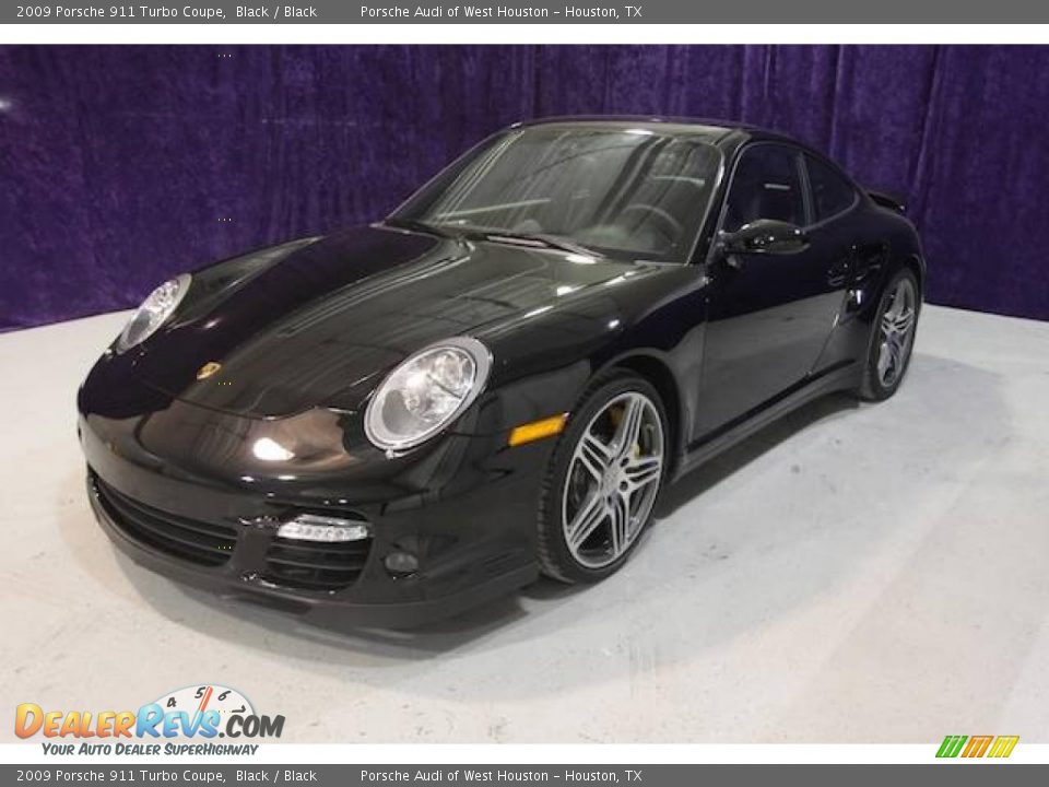 2009 Porsche 911 Turbo Coupe Black / Black Photo #35