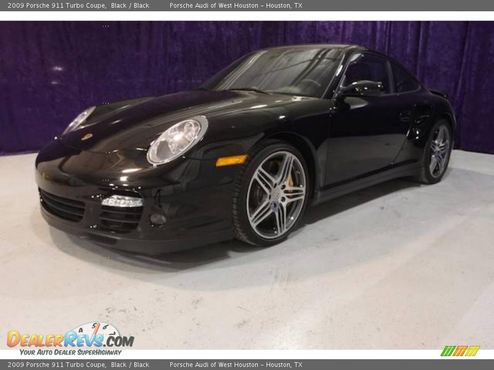 2009 Porsche 911 Turbo Coupe Black / Black Photo #36