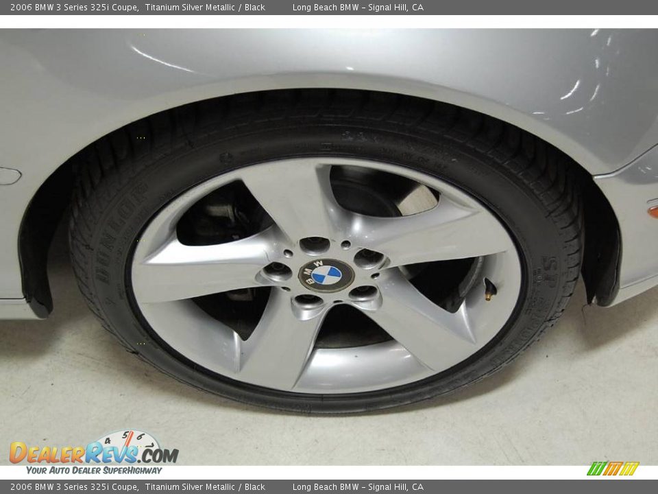 2006 BMW 3 Series 325i Coupe Titanium Silver Metallic / Black Photo #3