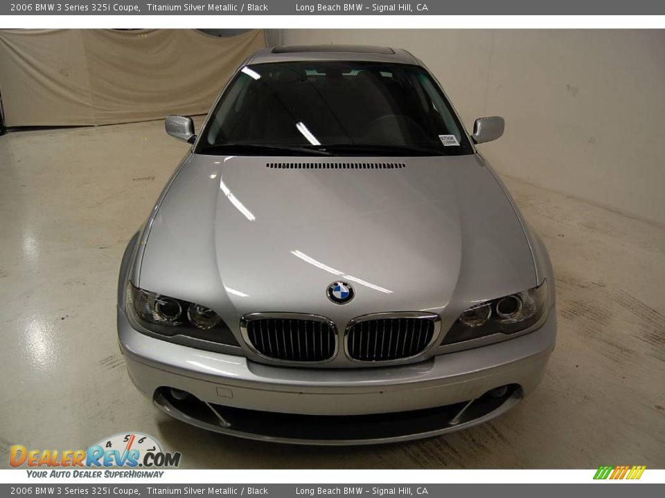 2006 BMW 3 Series 325i Coupe Titanium Silver Metallic / Black Photo #4