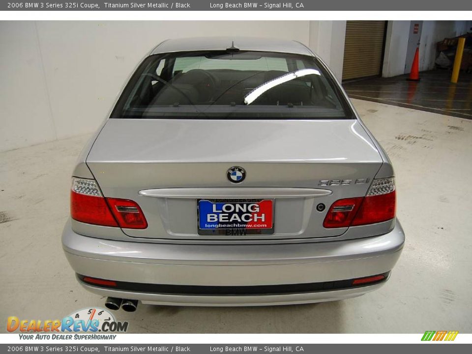 2006 BMW 3 Series 325i Coupe Titanium Silver Metallic / Black Photo #6
