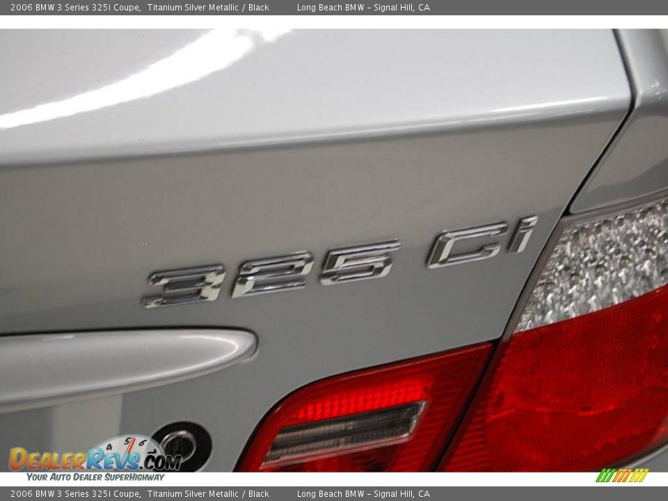 2006 BMW 3 Series 325i Coupe Titanium Silver Metallic / Black Photo #7