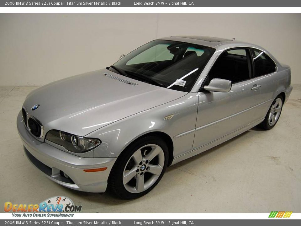 2006 BMW 3 Series 325i Coupe Titanium Silver Metallic / Black Photo #11