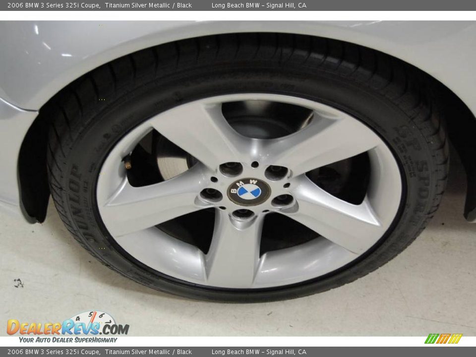 2006 BMW 3 Series 325i Coupe Titanium Silver Metallic / Black Photo #13