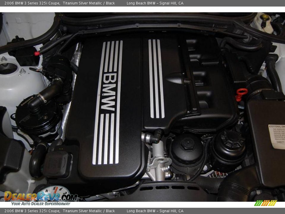 2006 BMW 3 Series 325i Coupe Titanium Silver Metallic / Black Photo #17