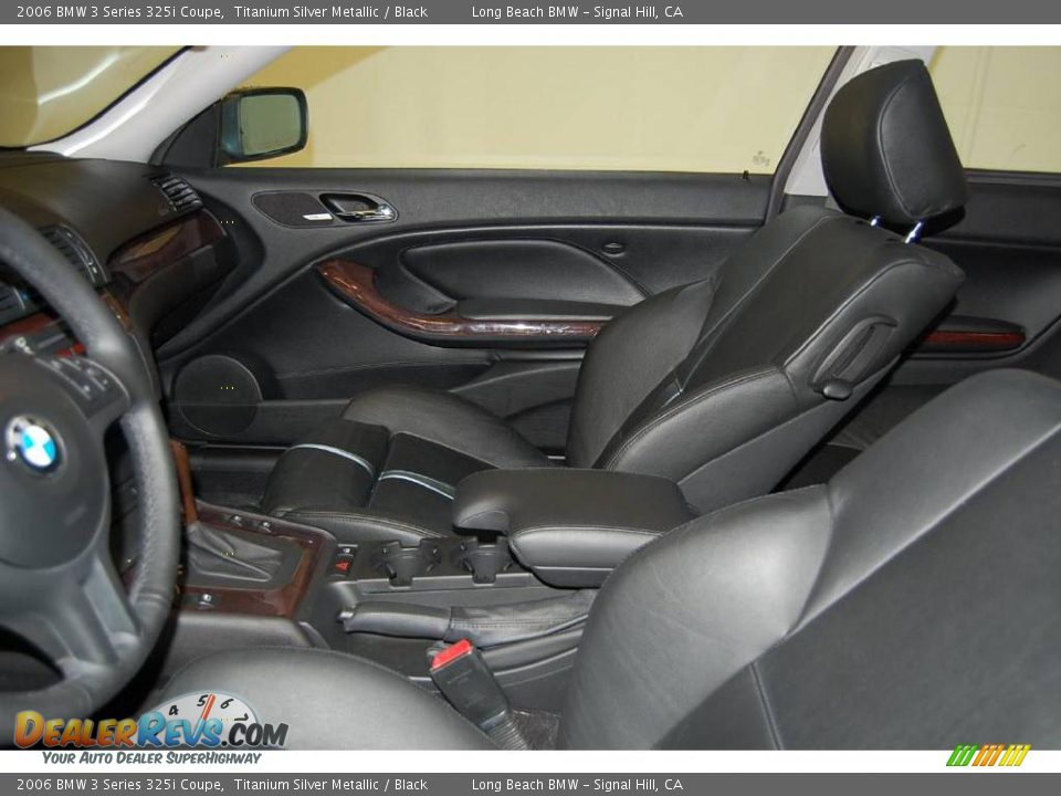 2006 BMW 3 Series 325i Coupe Titanium Silver Metallic / Black Photo #19