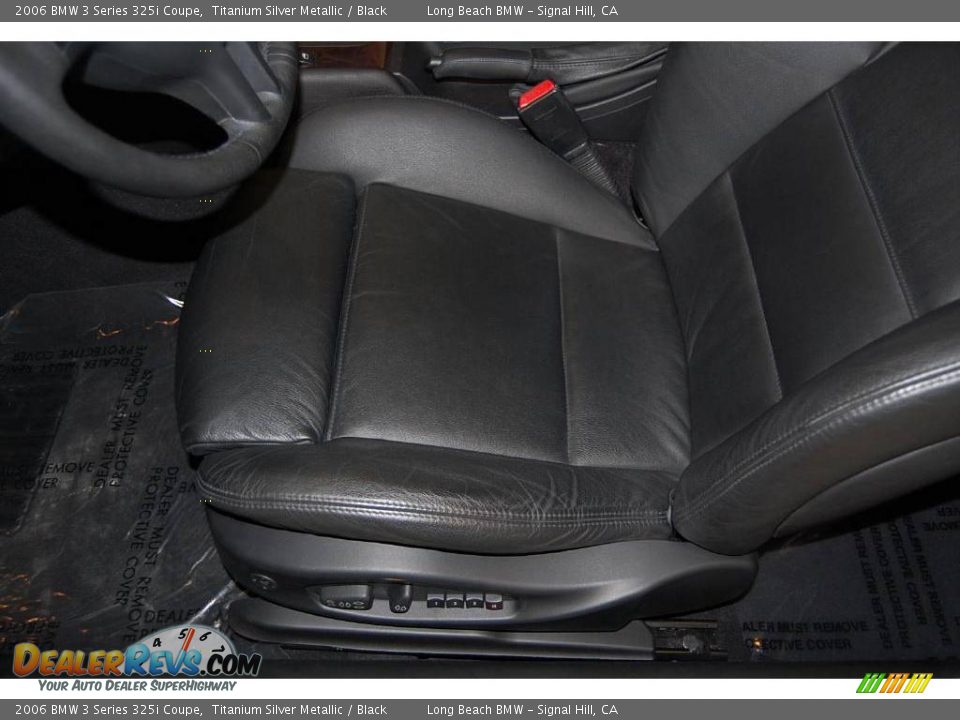 2006 BMW 3 Series 325i Coupe Titanium Silver Metallic / Black Photo #21