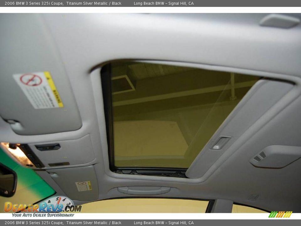 2006 BMW 3 Series 325i Coupe Titanium Silver Metallic / Black Photo #28