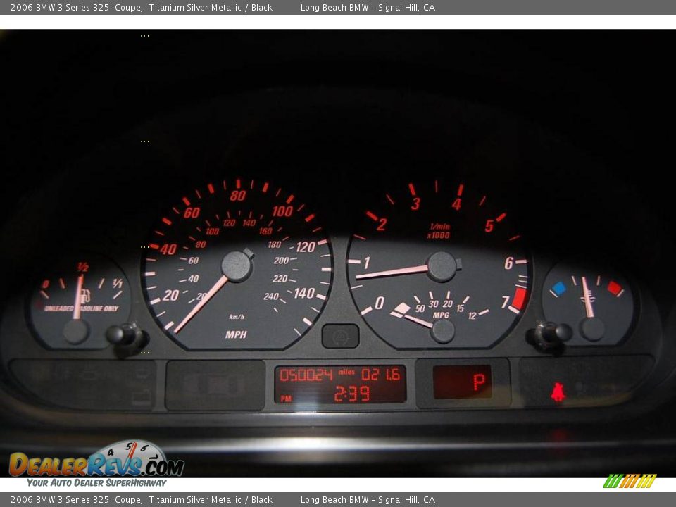 2006 BMW 3 Series 325i Coupe Titanium Silver Metallic / Black Photo #29