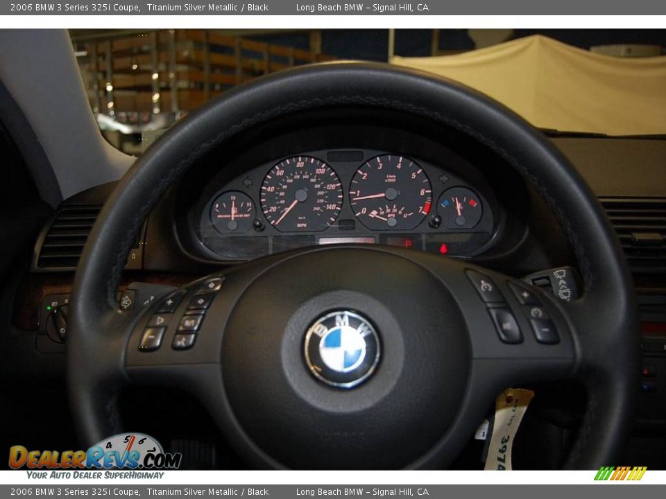 2006 BMW 3 Series 325i Coupe Titanium Silver Metallic / Black Photo #30