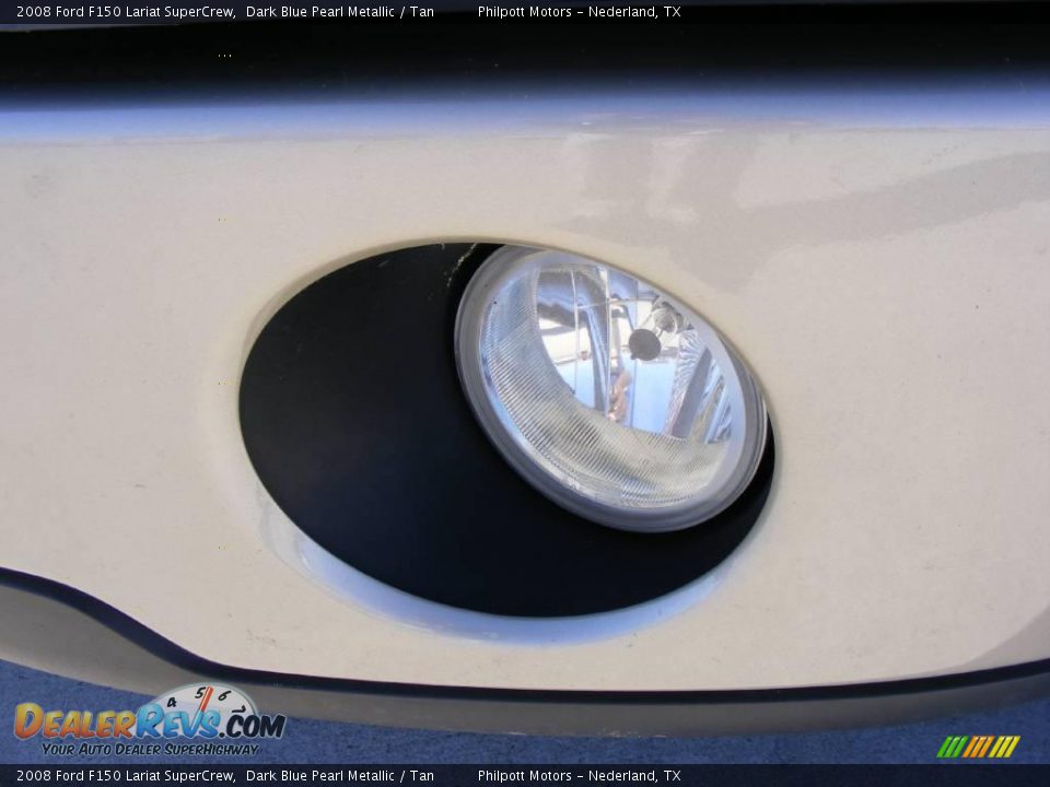 2008 Ford F150 Lariat SuperCrew Dark Blue Pearl Metallic / Tan Photo #11