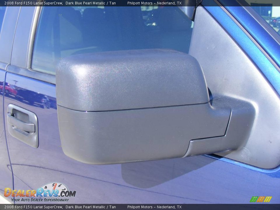 2008 Ford F150 Lariat SuperCrew Dark Blue Pearl Metallic / Tan Photo #19