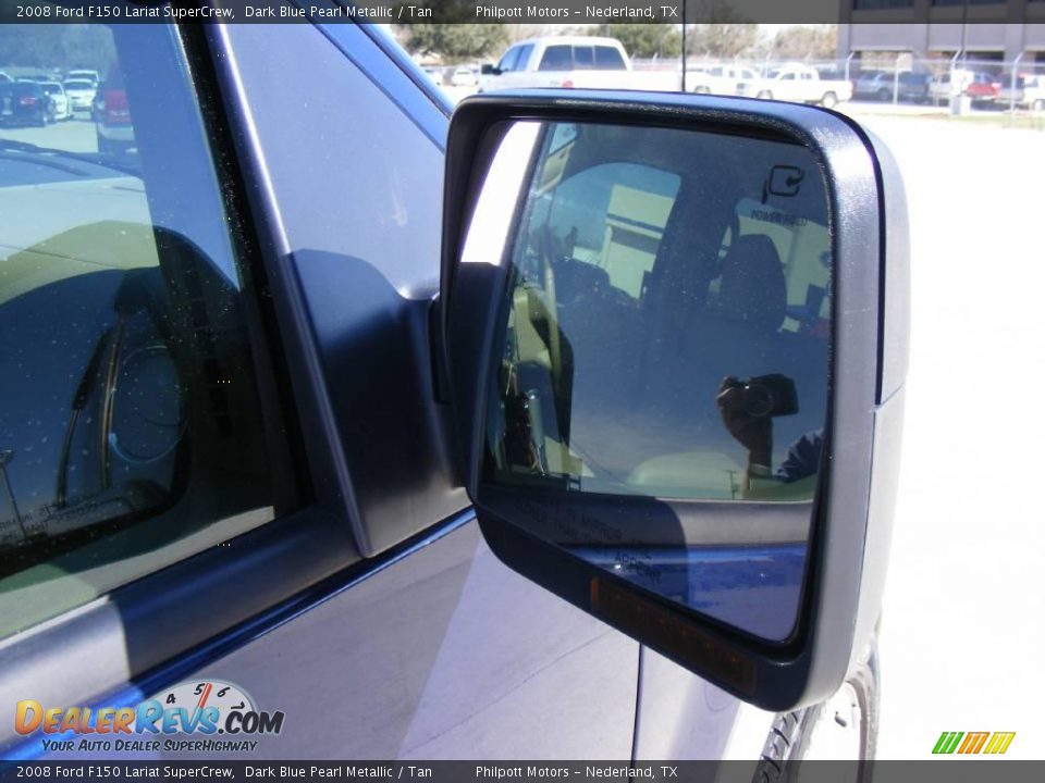2008 Ford F150 Lariat SuperCrew Dark Blue Pearl Metallic / Tan Photo #20