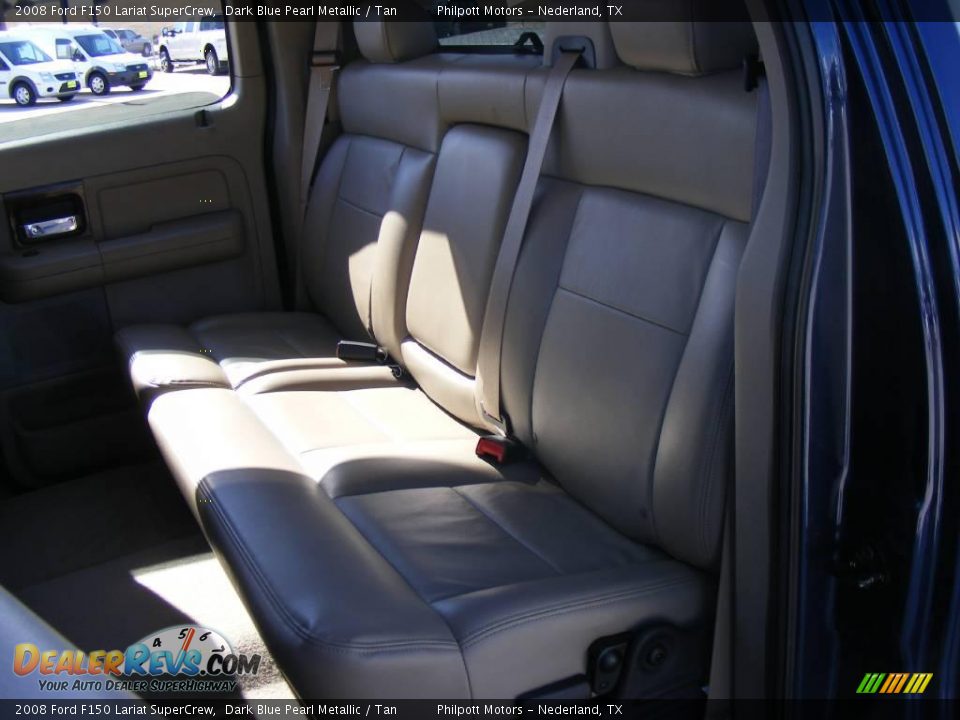 2008 Ford F150 Lariat SuperCrew Dark Blue Pearl Metallic / Tan Photo #33