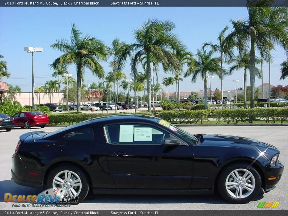 2010 Ford Mustang V6 Coupe Black / Charcoal Black Photo #2