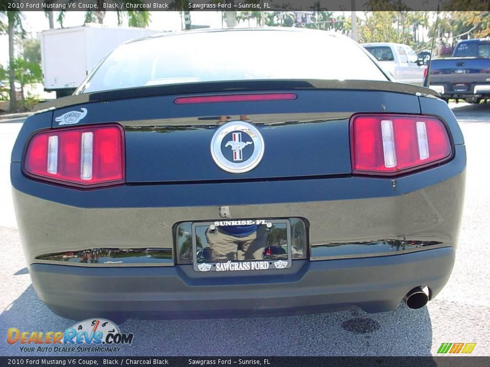 2010 Ford Mustang V6 Coupe Black / Charcoal Black Photo #4