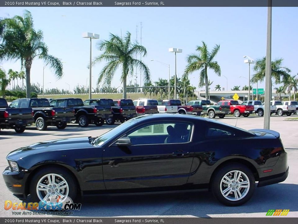 2010 Ford Mustang V6 Coupe Black / Charcoal Black Photo #6