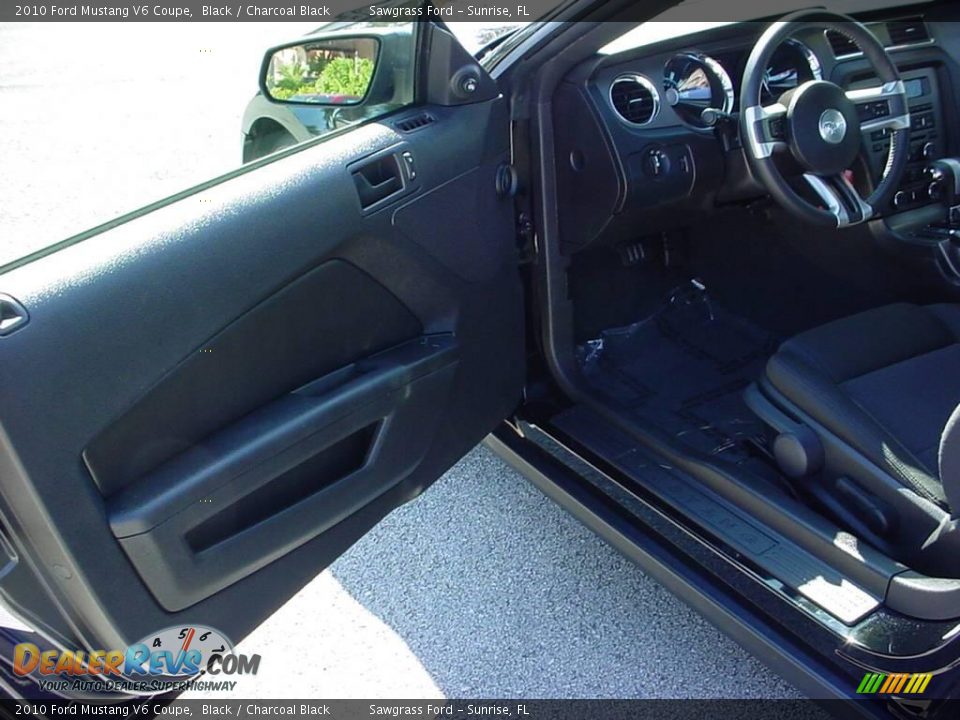 2010 Ford Mustang V6 Coupe Black / Charcoal Black Photo #9