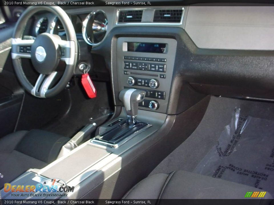 2010 Ford Mustang V6 Coupe Black / Charcoal Black Photo #13