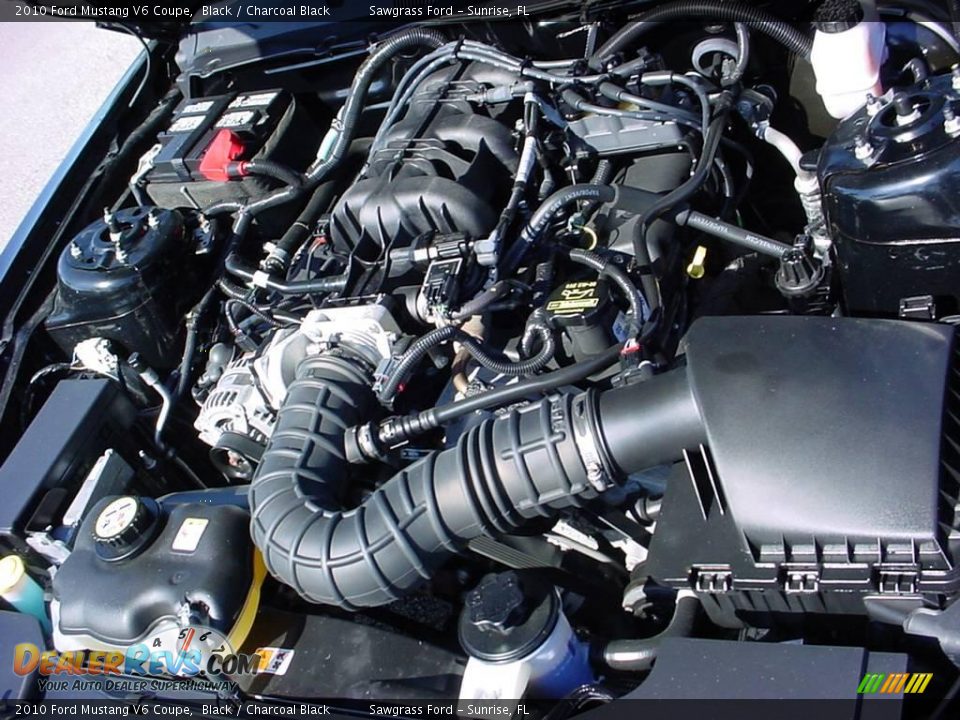 2010 Ford Mustang V6 Coupe Black / Charcoal Black Photo #15