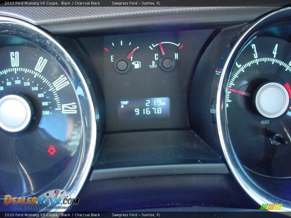 2010 Ford Mustang V6 Coupe Black / Charcoal Black Photo #16