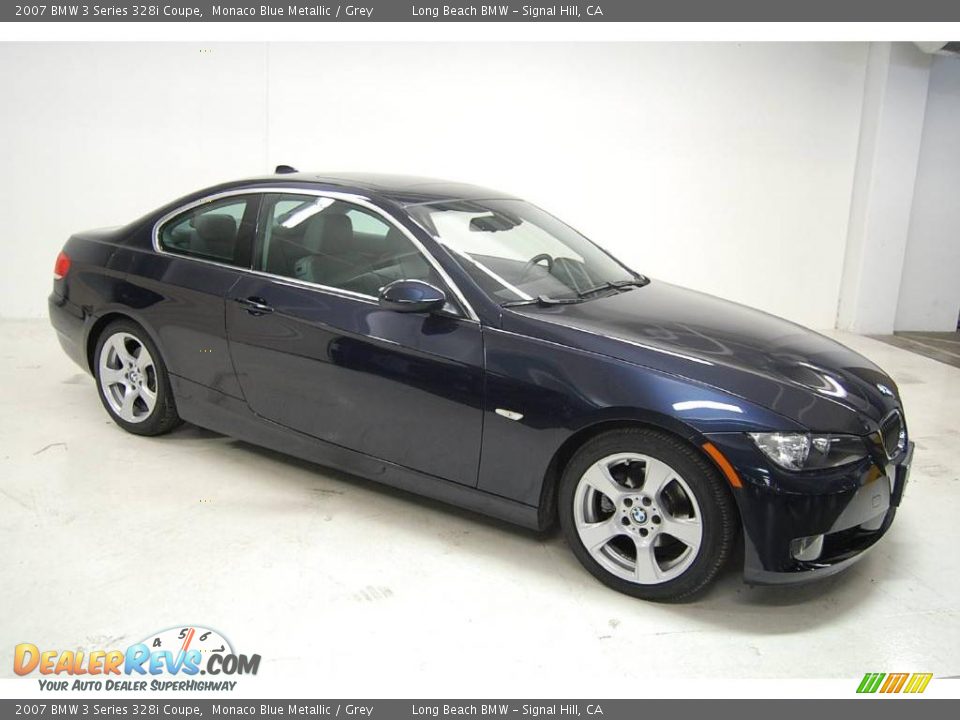 2007 BMW 3 Series 328i Coupe Monaco Blue Metallic / Grey Photo #2