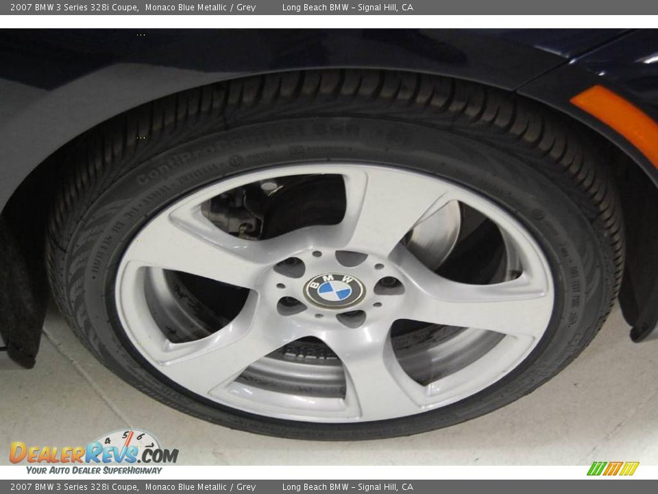 2007 BMW 3 Series 328i Coupe Monaco Blue Metallic / Grey Photo #3