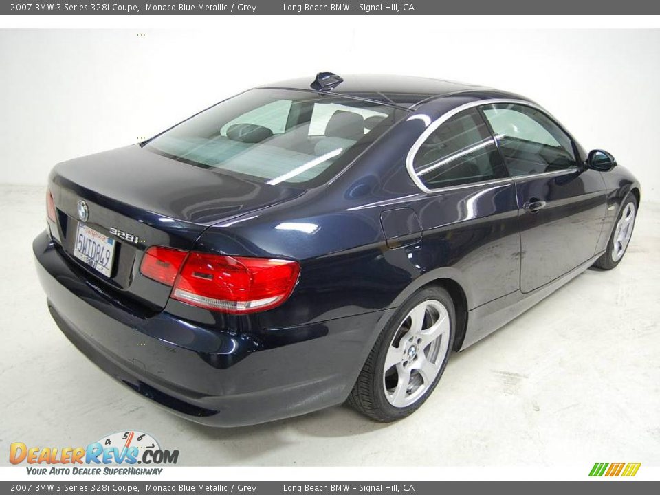 2007 BMW 3 Series 328i Coupe Monaco Blue Metallic / Grey Photo #6